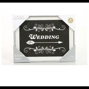 Wedding signs set of 3
